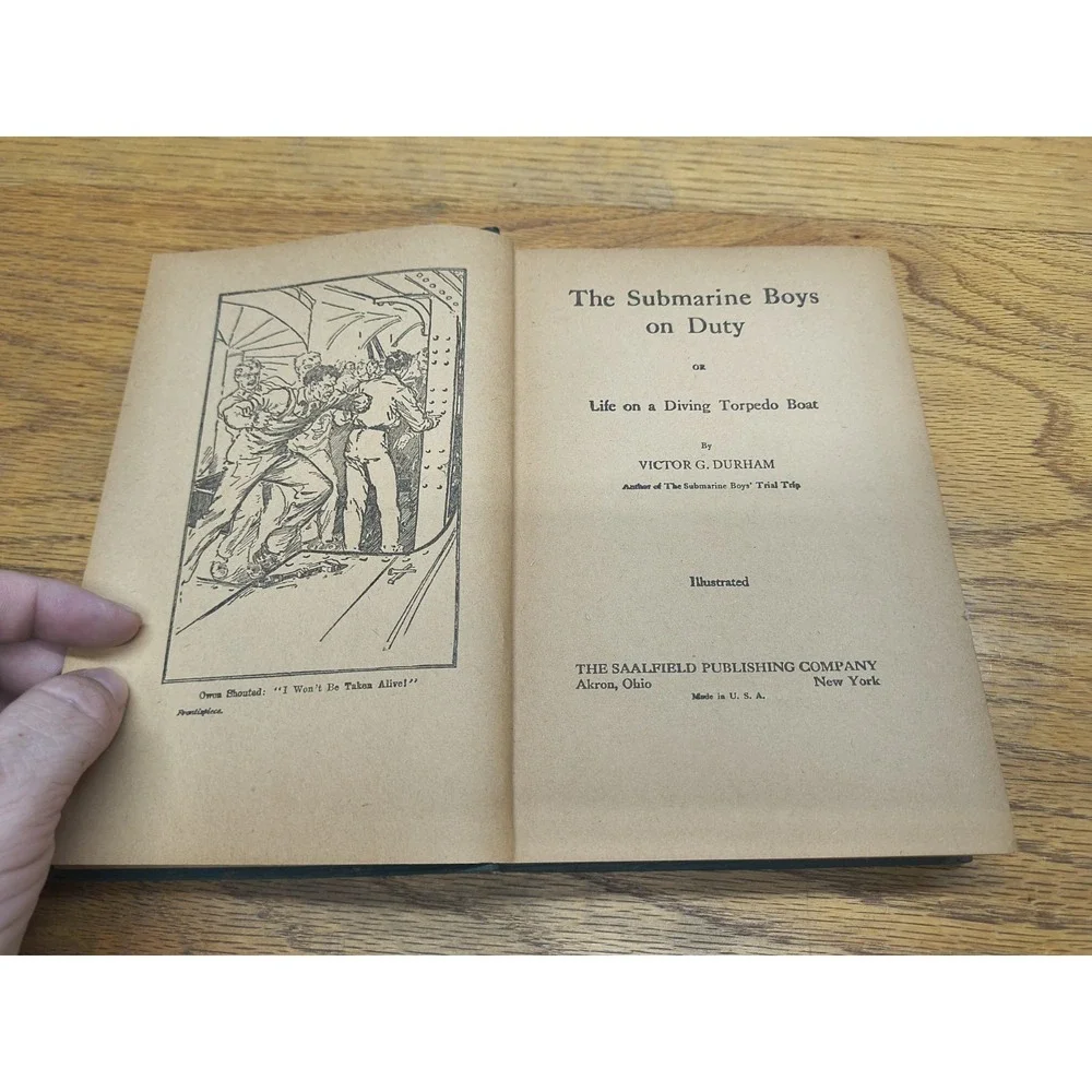 1909  The Submarine‎ Boys on Duty GC HC V. Durham 9 - 12 boys Series 1st Edition